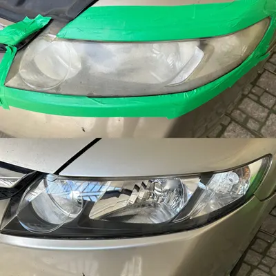 Polimento de Farol Curitiba — detalhe