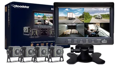 Kit 4 câmeras + monitor para caminhão — foto 3