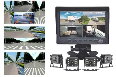 Kit 4 câmeras + monitor para caminhão — foto 4