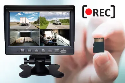 Kit 4 câmeras + monitor para caminhão — foto 5