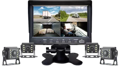 Kit 4 câmeras + monitor para caminhão — foto 2