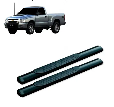 Estribo S-10 /11 CS Oblongo Preto + Kit Fixação