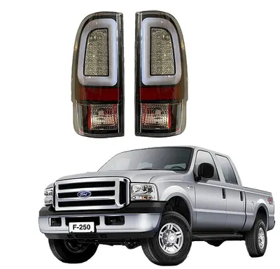 Lanterna Traseira Led F250 F4000 F350 Fumê 1997 Até 2012