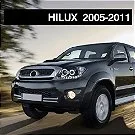 Farol Hilux em Led Máscara Negra Angel Eyes 2009 2010 2011 - Imagem 5