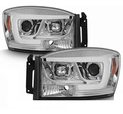 Farol Dodge Ram 2500 5.9 Cristal LED 2006 a 2009