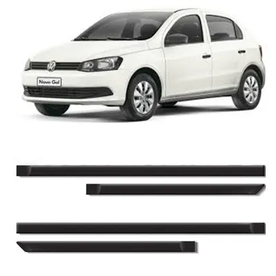 Friso Lateral Gol/Voyage 4P GV/ Preto Fino*