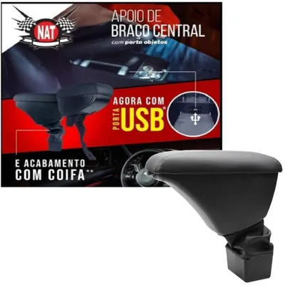 Apoio Braço Duster 11/20 Oroch 15/23 GrafiteC/USB*