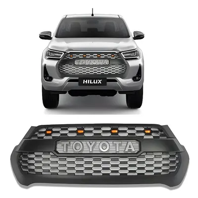 Grade Dianteira Toyota Hilux 2021 2022 Com Led - Imagem 1 - grade dianteira hilux