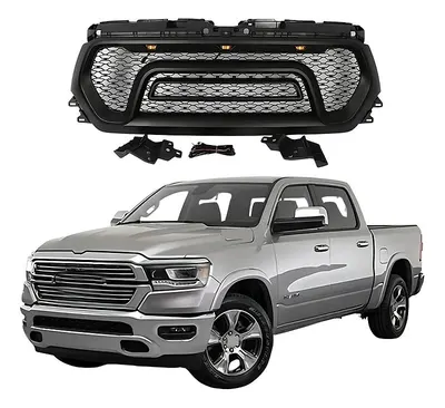 Grade frontal Ram 1500 Rebel 2019 Em diante Com Letreiro Em Led - Design esportivo e moderno
