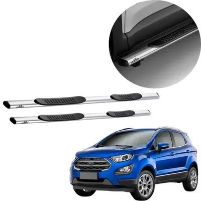 Estribo Ecosport 13/ Quadrado Mod Orig Cromo IN*