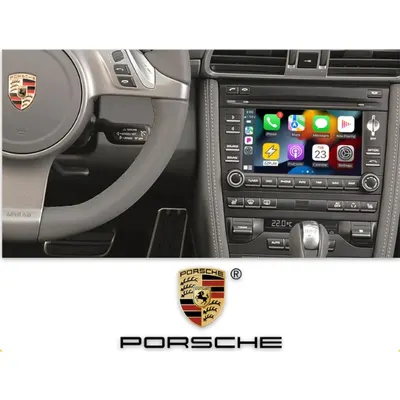 CarPlay/Android Auto sem fio, câmera e interface A/V compatível com veículos Porsche selecionados equipados com o sistema PCM3 (2009-2012).