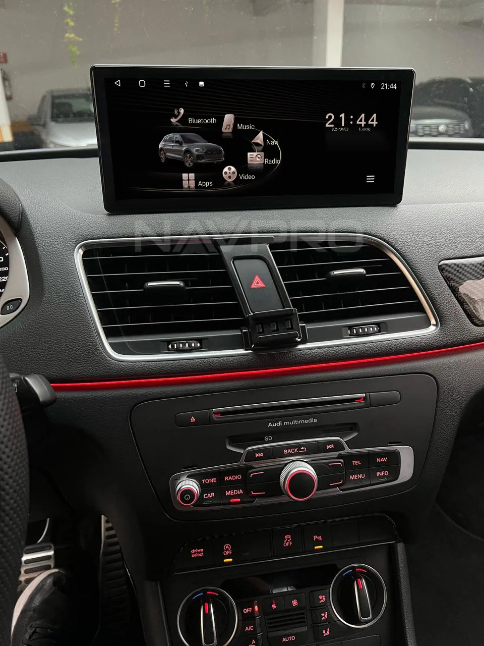 Central Multimídia Octacore PRO Luxury para Audi Q3 13-18 10.25" ou 12.3" 4+64gb