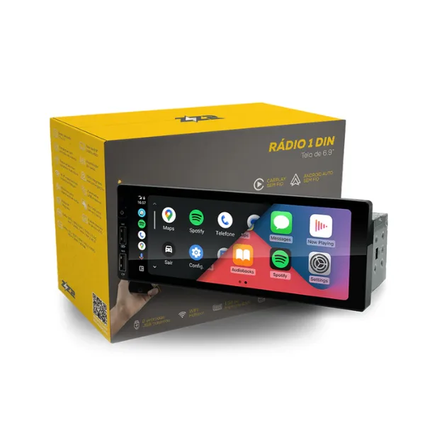 Central Multimidia MPPLAY com Carplay e Android Auto