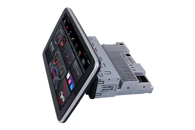 Central Multimídia OCTACORE PRO 10" din Rotativa com Carplay e Android Auto - imagem lateral
