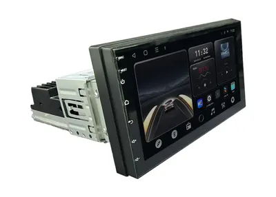 Central Multimídia 1din OCTACORE PRO UNIVERSAL Tela QLED IPS NAVPRO Carplay + Android Auto sem fio