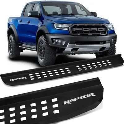 Estribo Ranger 13/ CD Steel Carbon Raptor Preto*