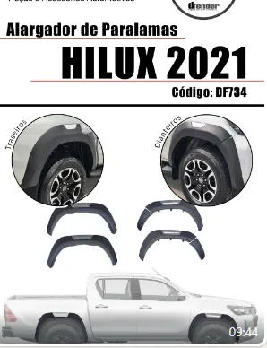 Alargador De Paralamas Hilux 21/ CD*