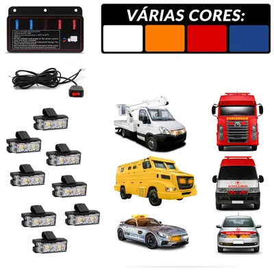 Estrobos e Giroflex para Veículos de Segurança, Frota e Serviços