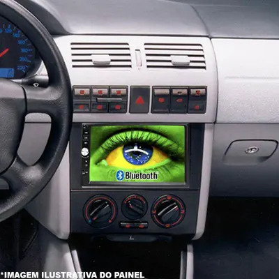 Moldura P/Mídia Gol G3/Saveiro/Parati 6.8” Preta* — detalhe