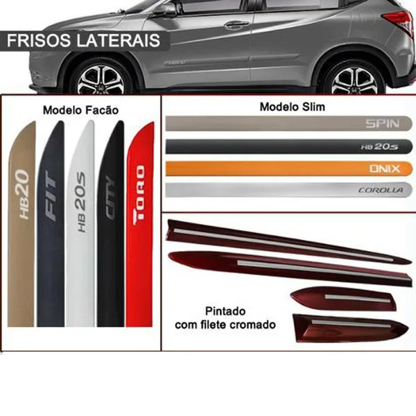 frisos laterais