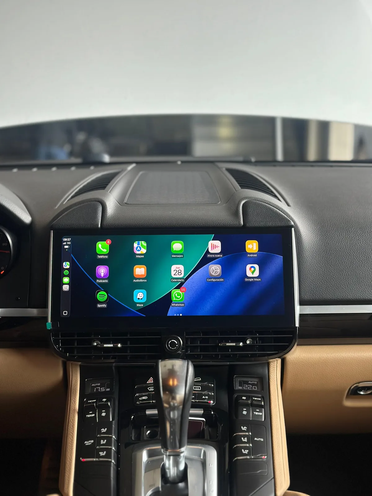 Central multimídia porsche carplay