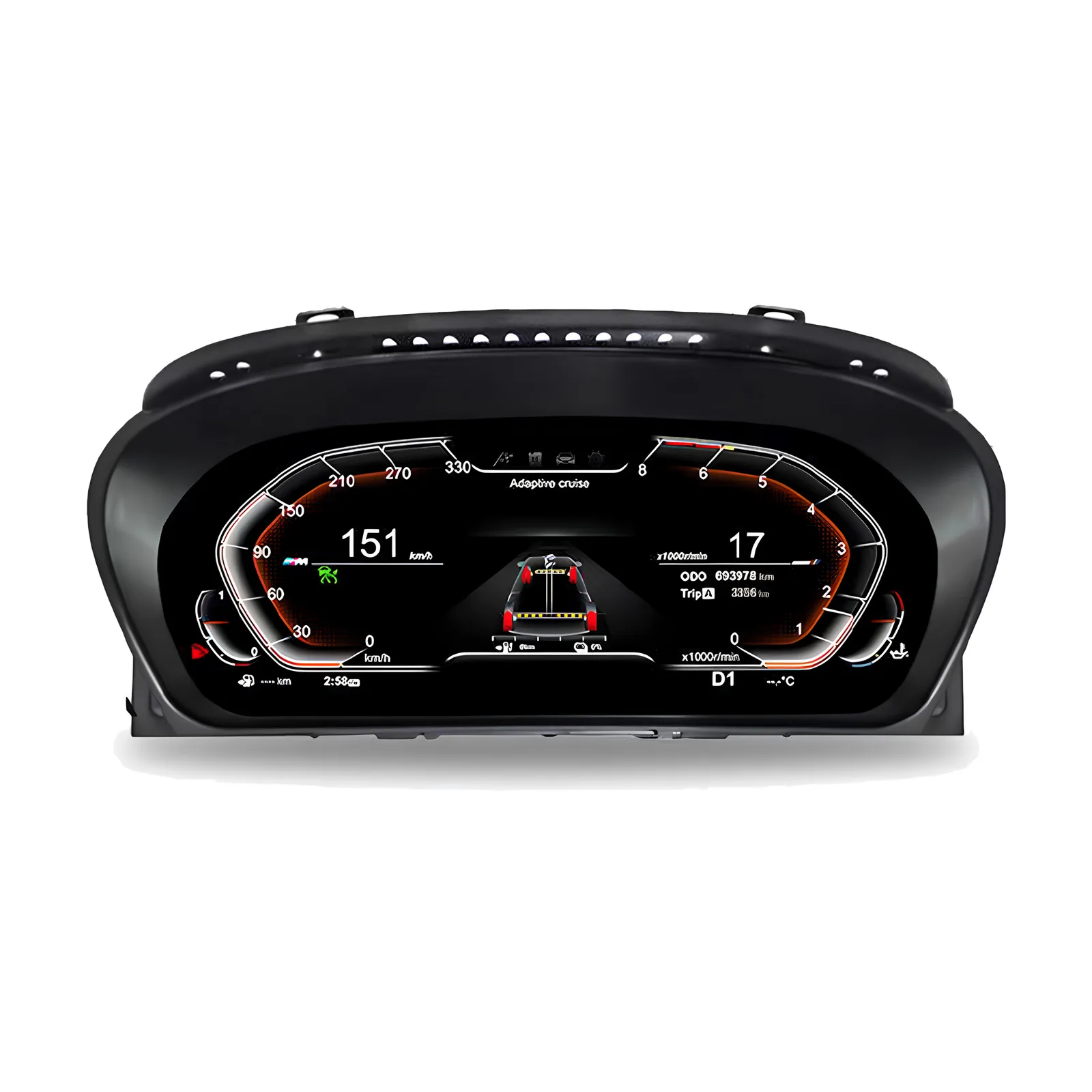 Painel Cluster Digital TFT BMW Série 5 E60 2005-2008 com sistema CCC e tela de 10.25"