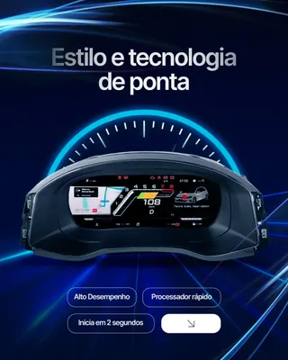 Painel Cluster Digital TFT VW Jetta 4 detalhe