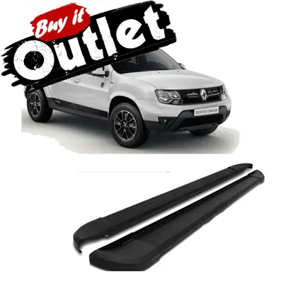 Estribo Duster /20 Alumínio Preto*Outlet